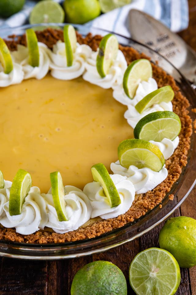 Homemade key lime pie