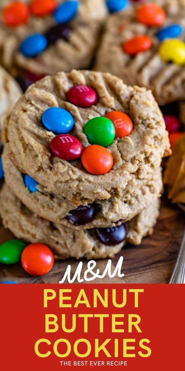 Peanut butter M&M cookies