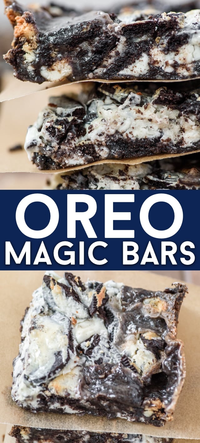 Easy Oreo magic bars
