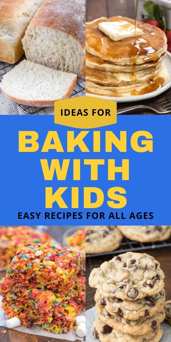 baking recipes with kids collage