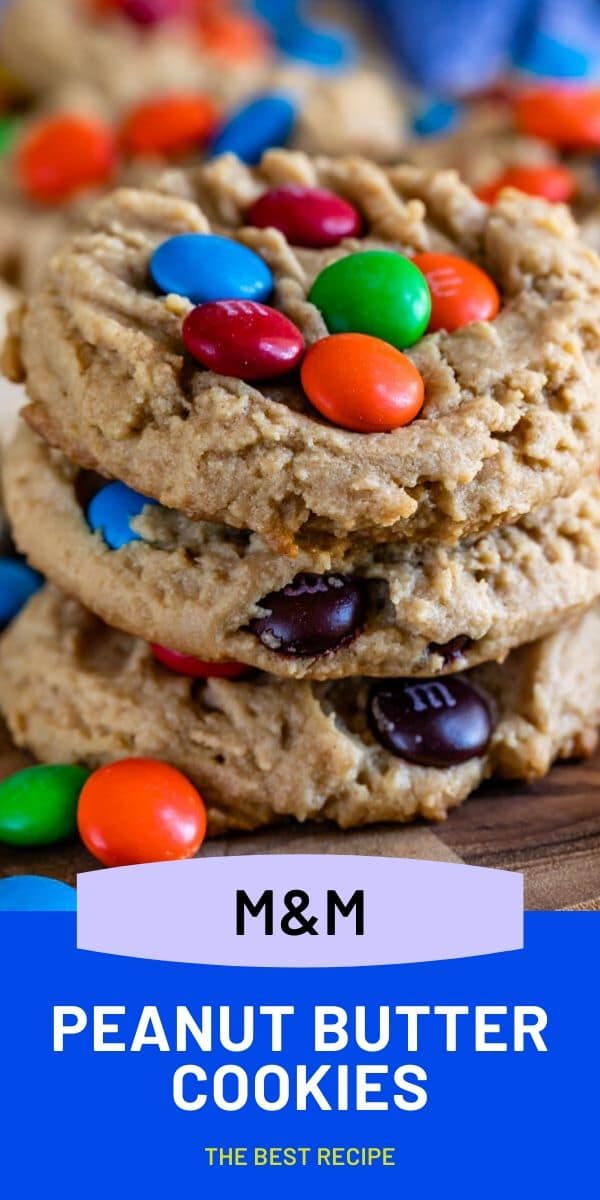 Chocolate Peanut Butter M&M Cookies