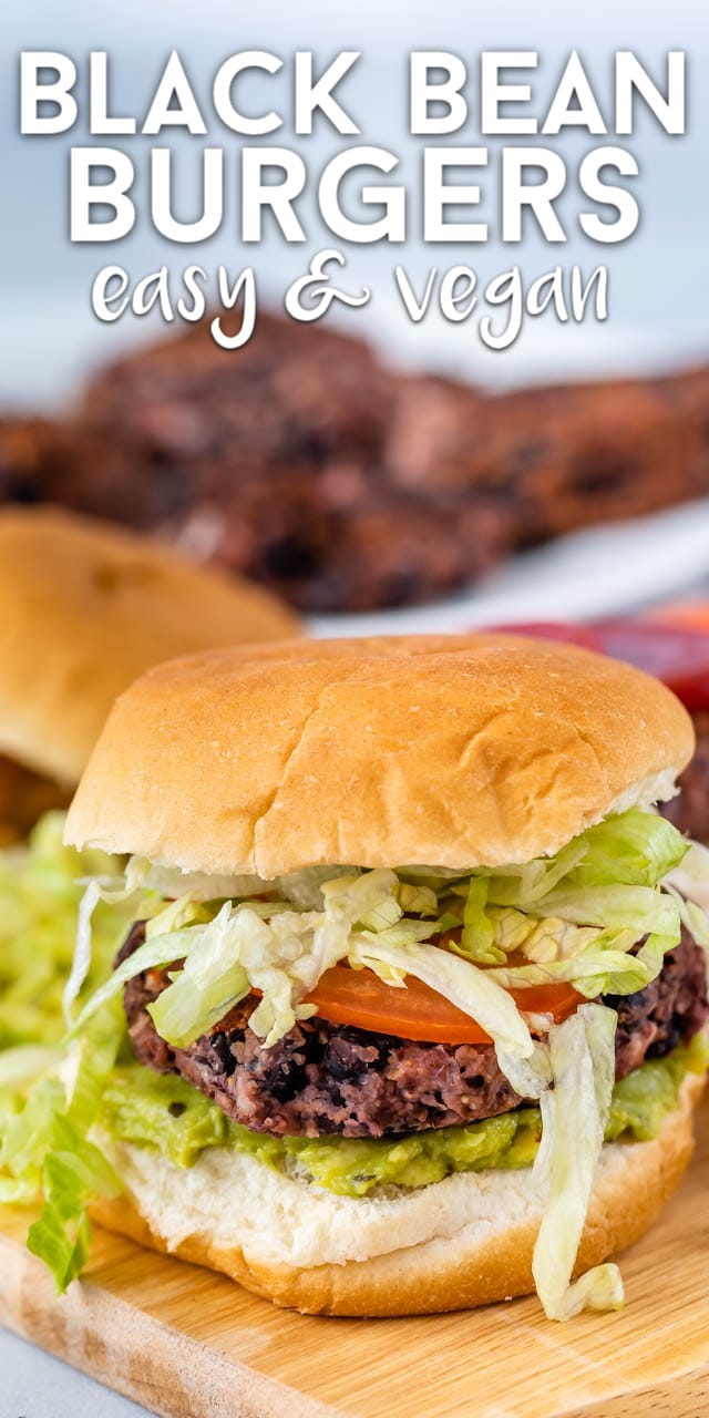 black bean burger with lettuce and tomato