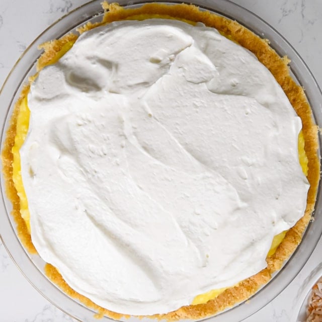 pie with whipped cream.