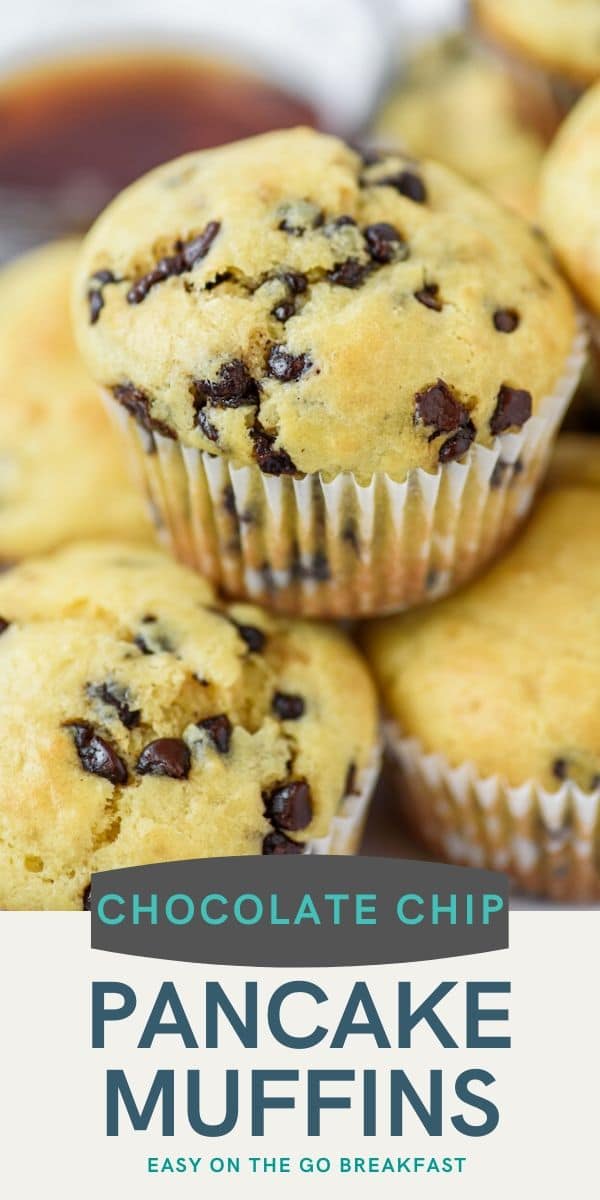 Easy chocolate chip pancake muffins