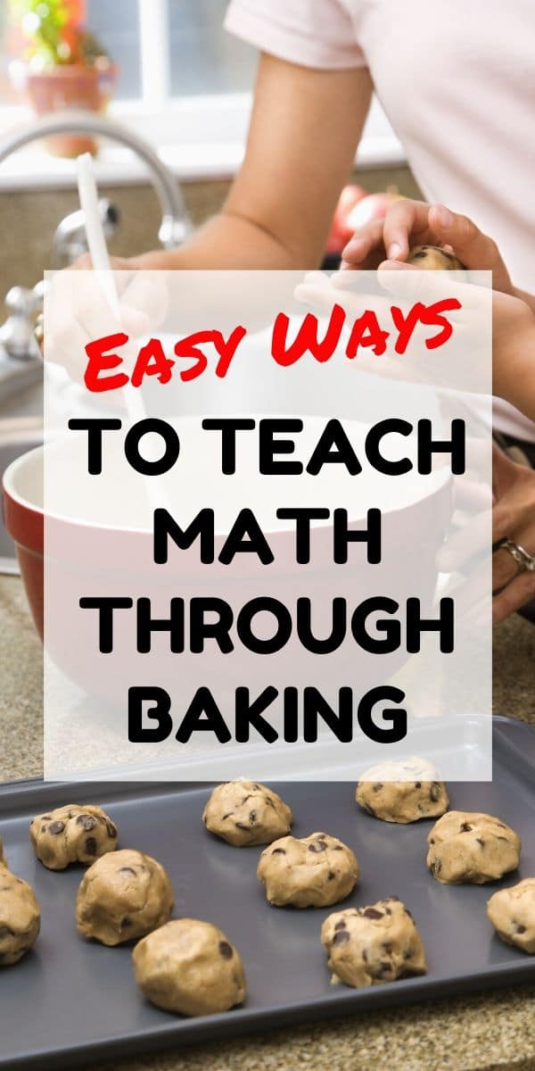 teaching math through baking graphic