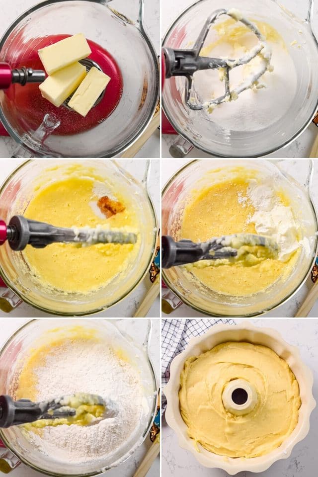 Pound cake step by step