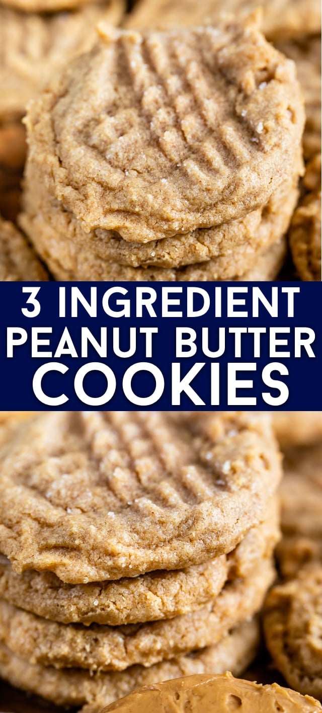 collage of peanut butter cookies photos