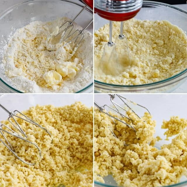 How to make gooey cake bars batter in bowl photos