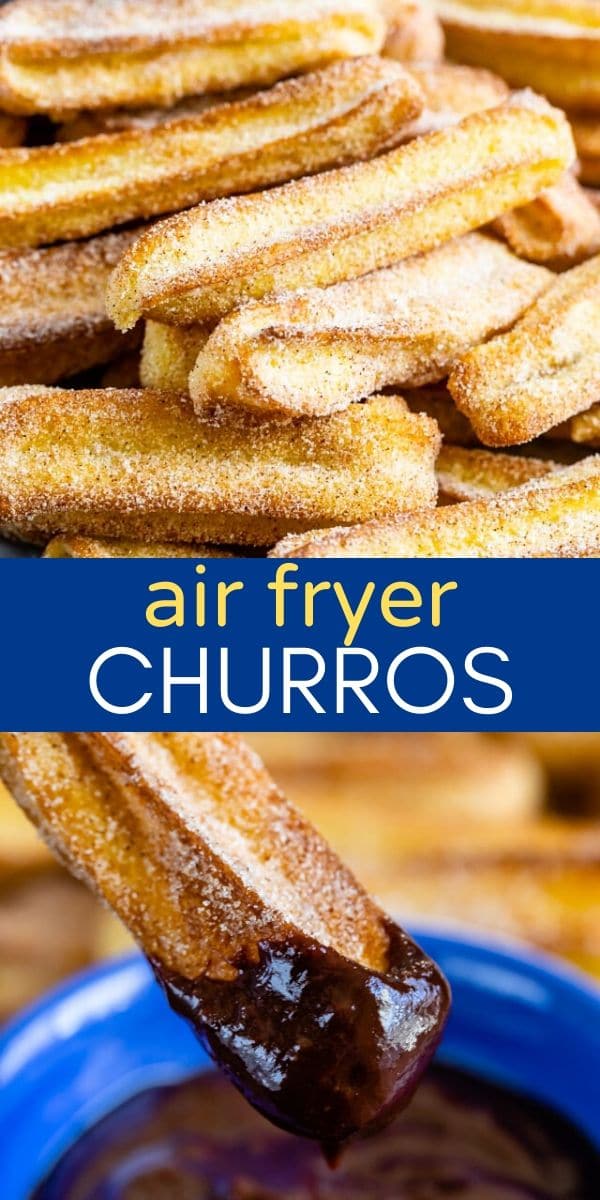 Churros with ganache dipping sauce