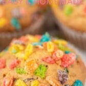 Easy fruity pebble muffins