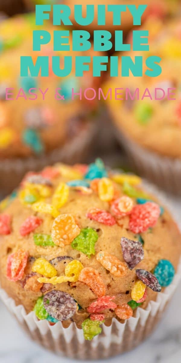 Easy fruity pebble muffins