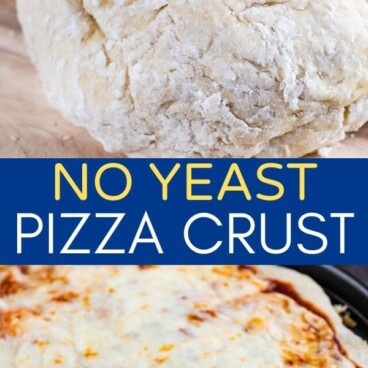 No yeast pizza crust with writing