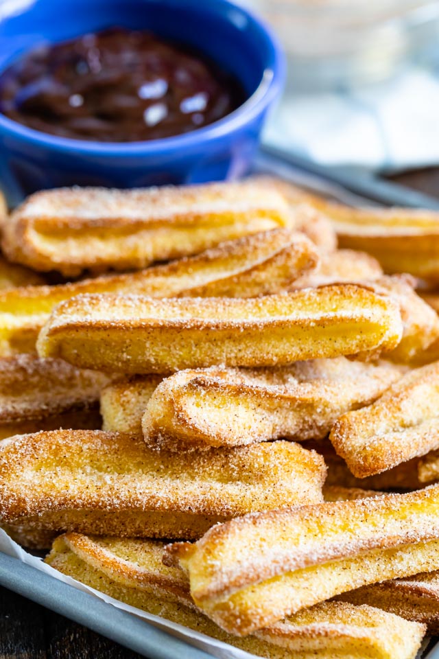 Homemade air fryer churros