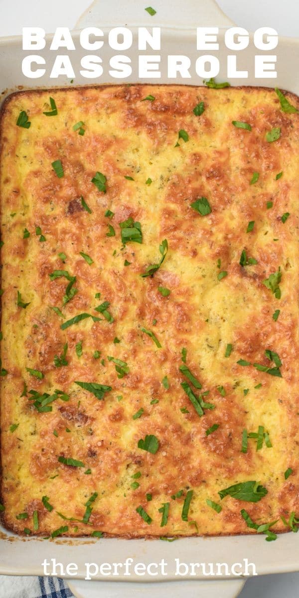 Egg casserole with bacon