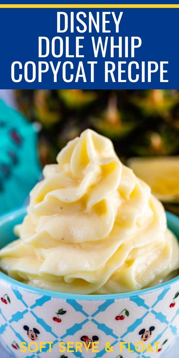 Dole whip float with writing