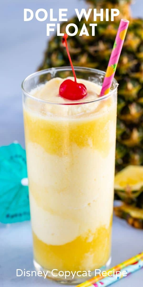 Disney dole whip recipe in a glass