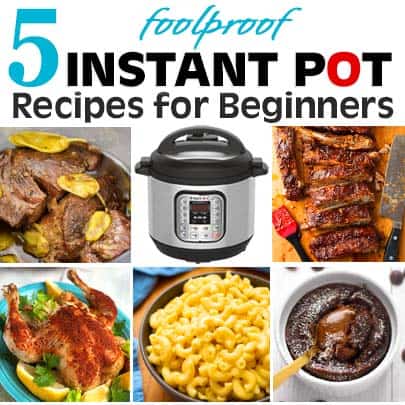 collage of instant pot recipe photos