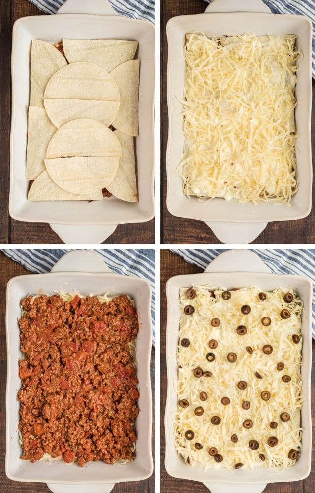 Southwestern lasagna process