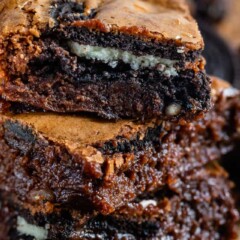 Oreo filled brownies