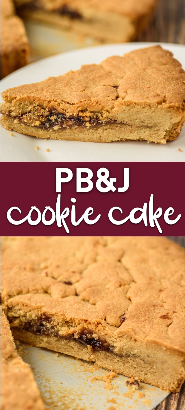 PB&J cookie cake collage