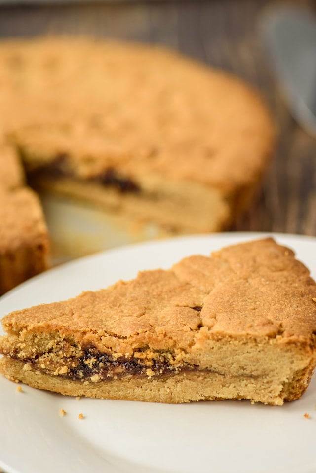 Jelly filled peanut butter cookie cake