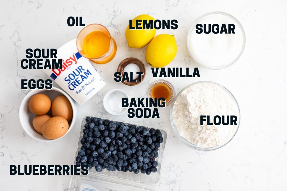 Ingredients LEMON BLUEBERRY MUFFINS