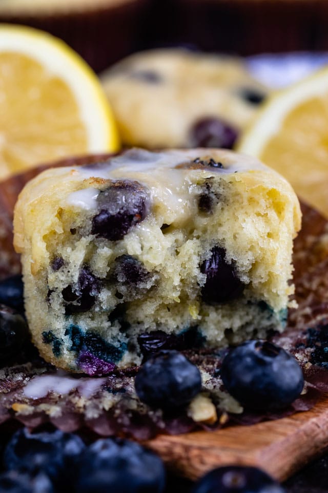 Lemon Blueberry Muffins Recipe (one bowl) - Crazy for Crust