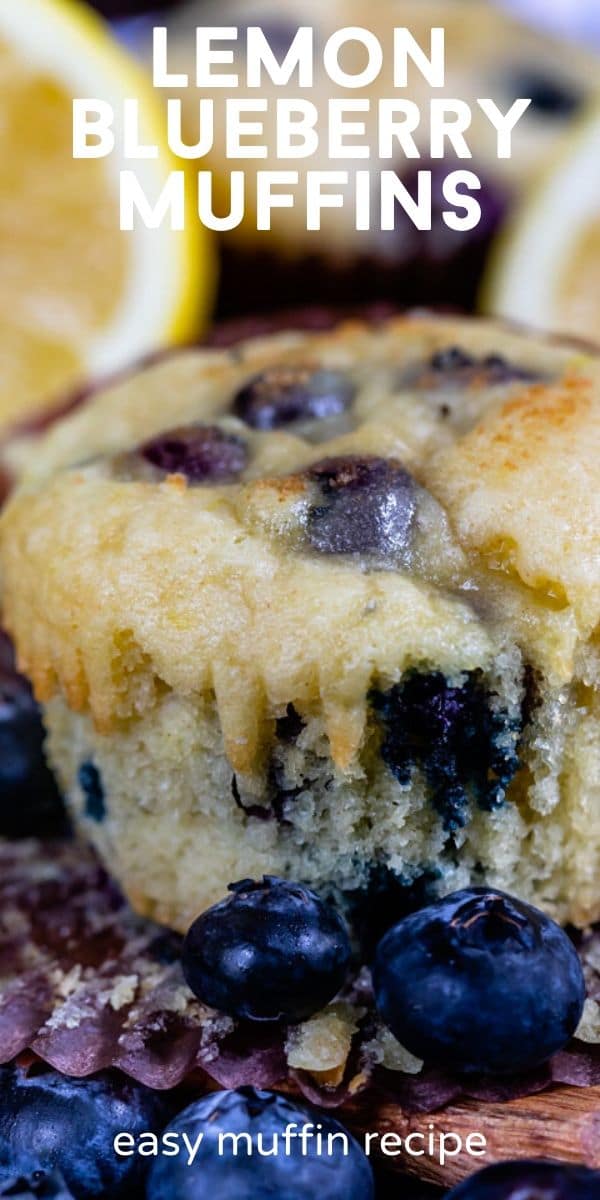 Easy blueberry muffin recipe with lemon