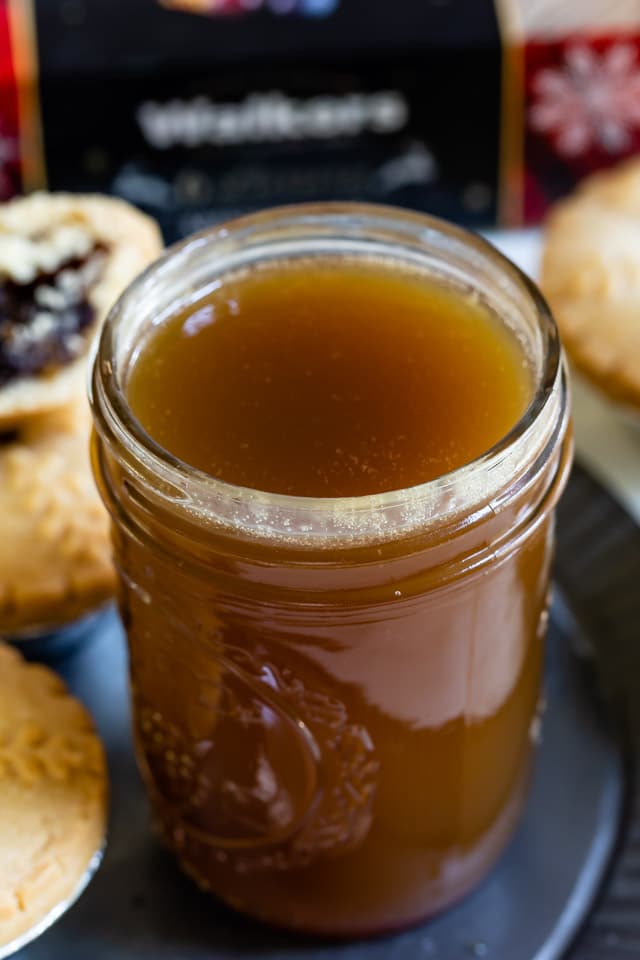 jar of caramel sauce