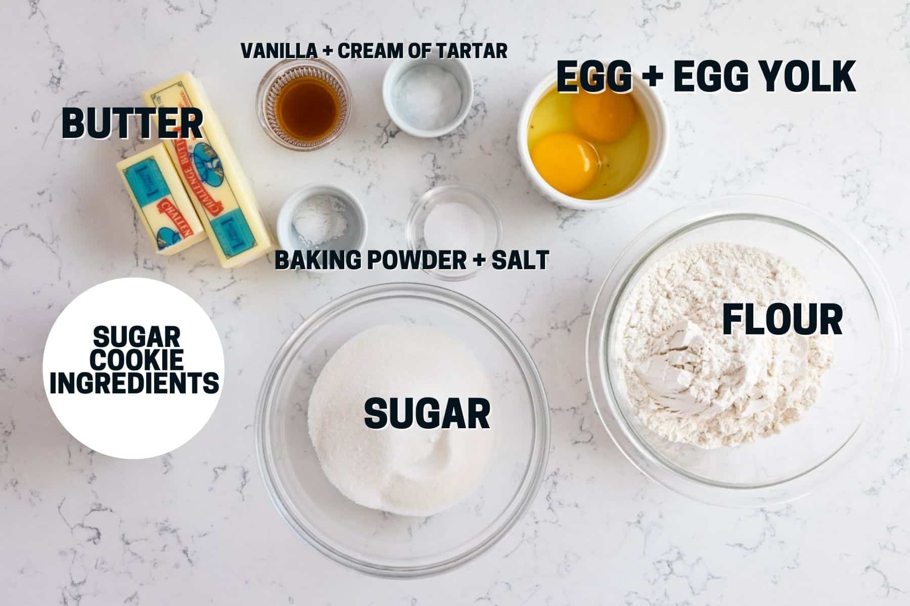 Ingredients in SUGAR COOKIES