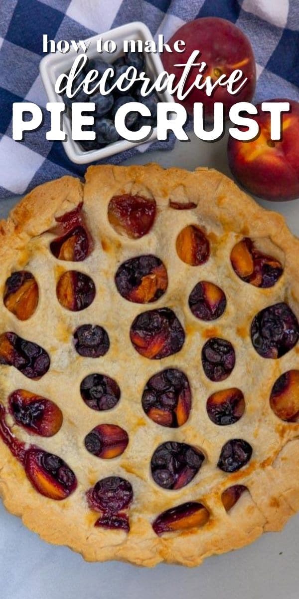 overhead shot of circle lattice pie