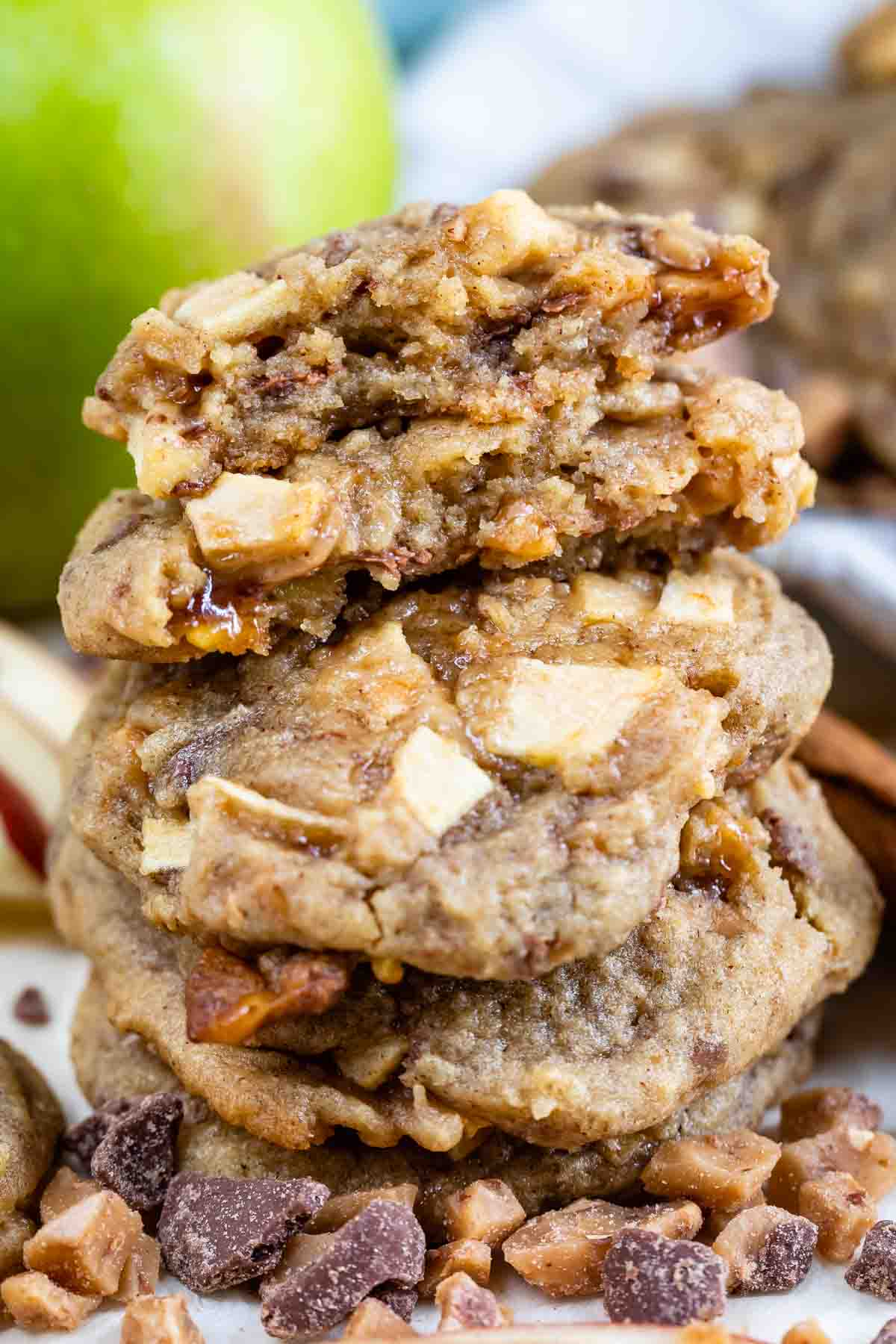 Toffee Apple Cookies (Pudding Cookies) Crazy for Crust