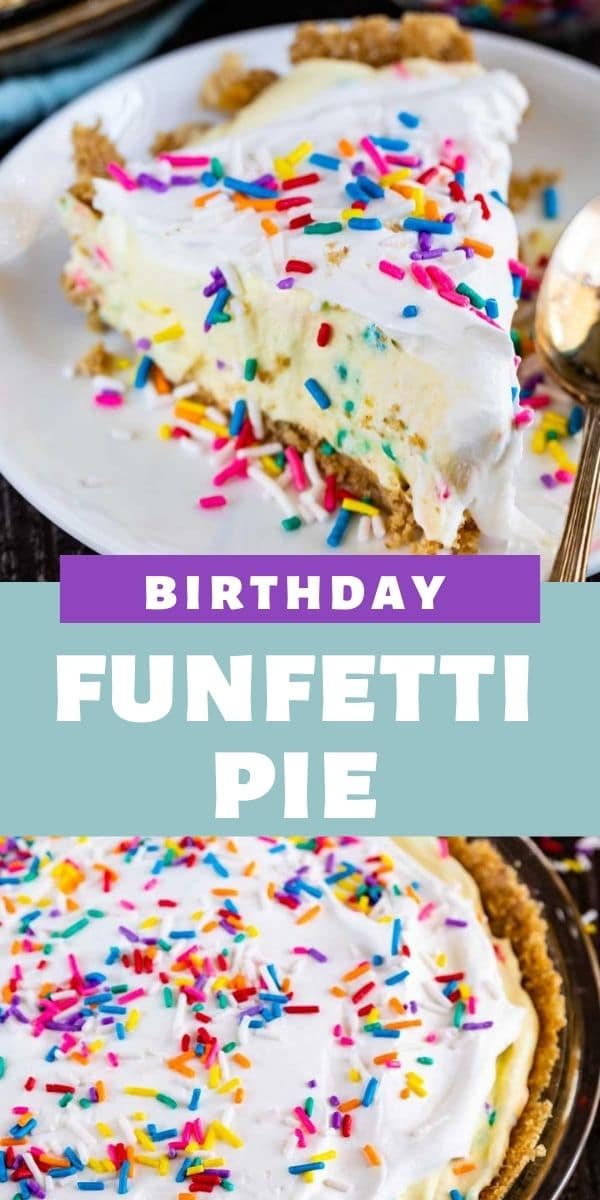 Funfetti Birthday Pie Recipe (No Bake) - Crazy for Crust
