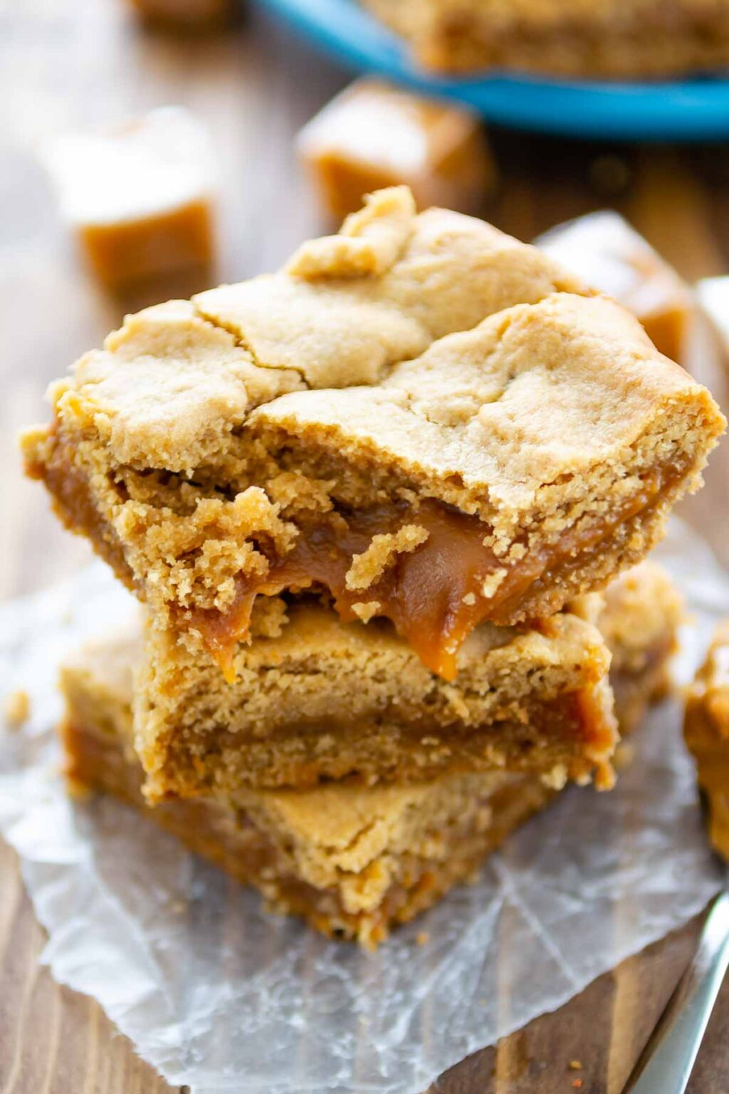 Caramel Peanut Butter Cookie Bars Crazy for Crust