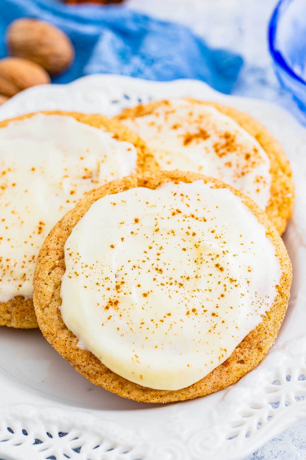 Eggnog Frosted Snickerdoodles-image