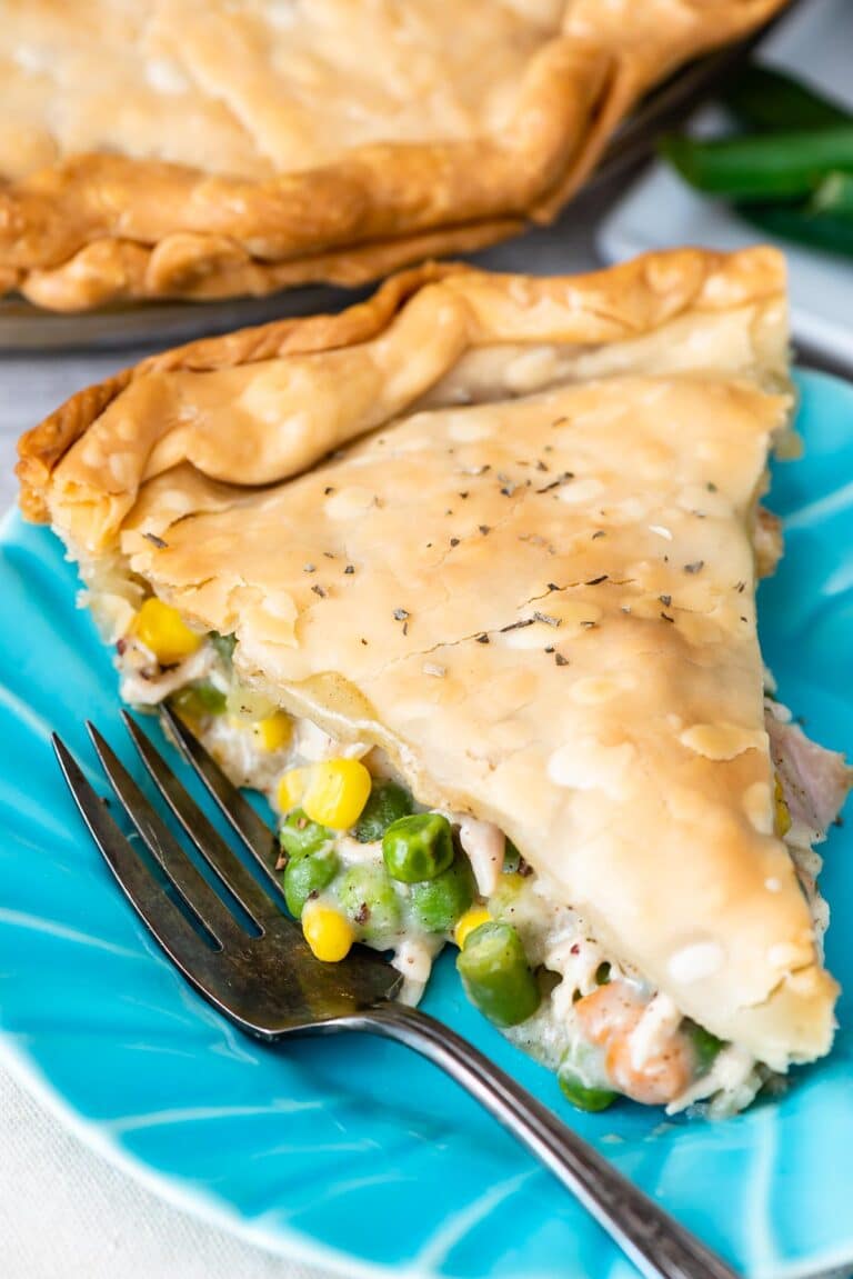 Easy Turkey Pot Pie Recipe with leftover turkey Crazy for Crust