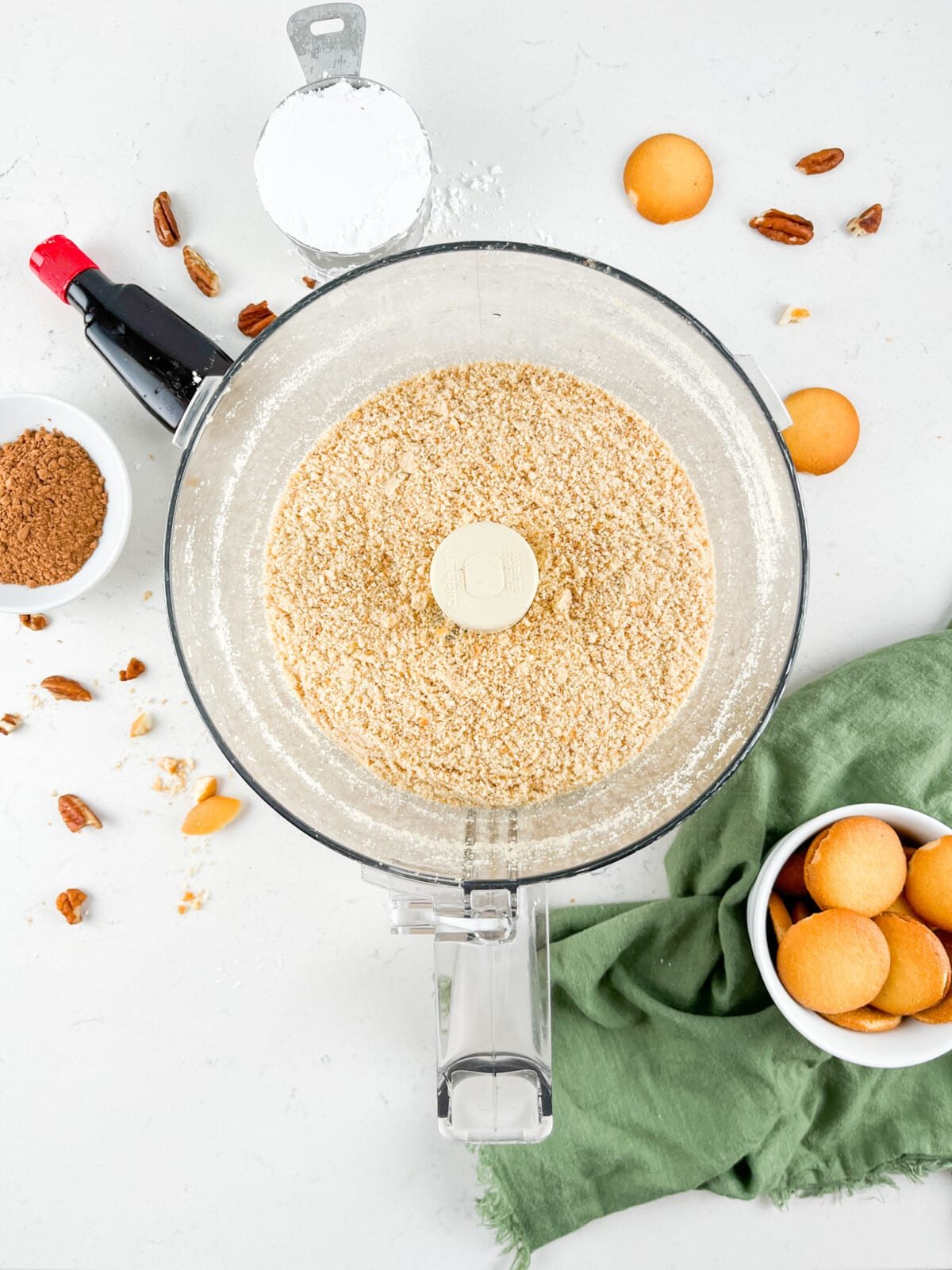 cookies in food processor.