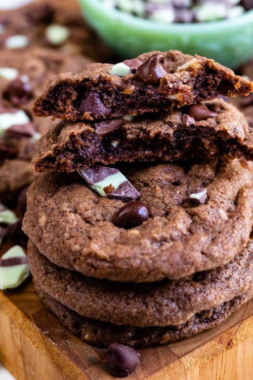 hershey's double chocolate mint cookies