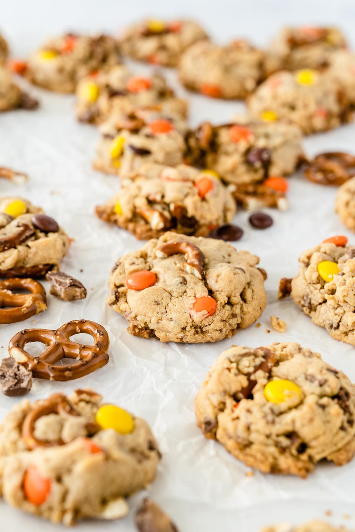 Toffee Peanut Butter Pretzel Cookies Crazy for Crust