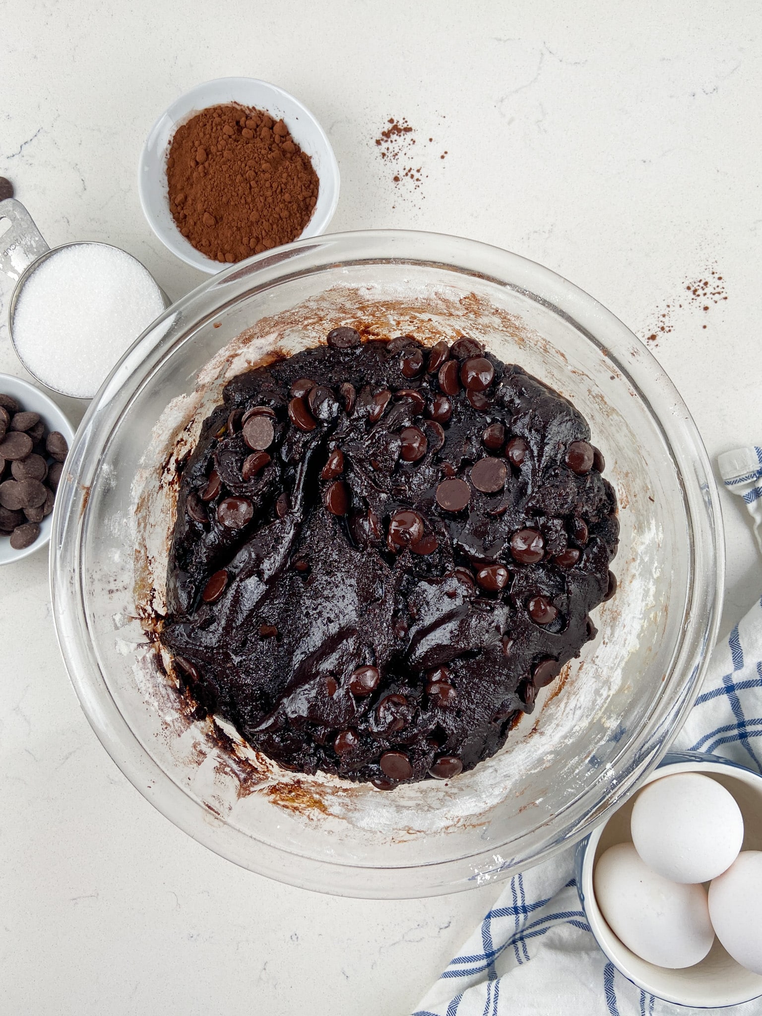 bowl of brownie batter