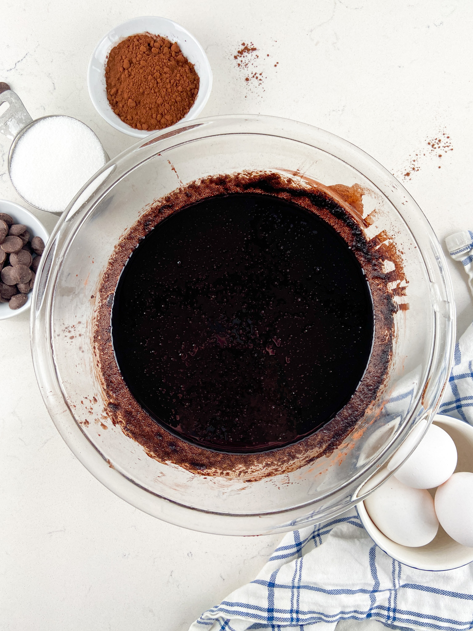 bowl of brownie batter