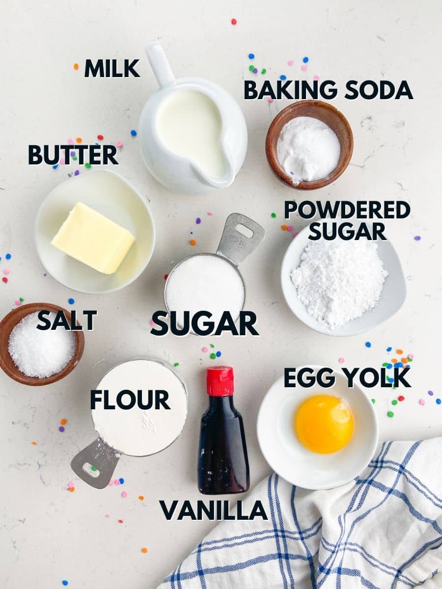 Ingredients in SMALL BATCH SUGAR COOKIES