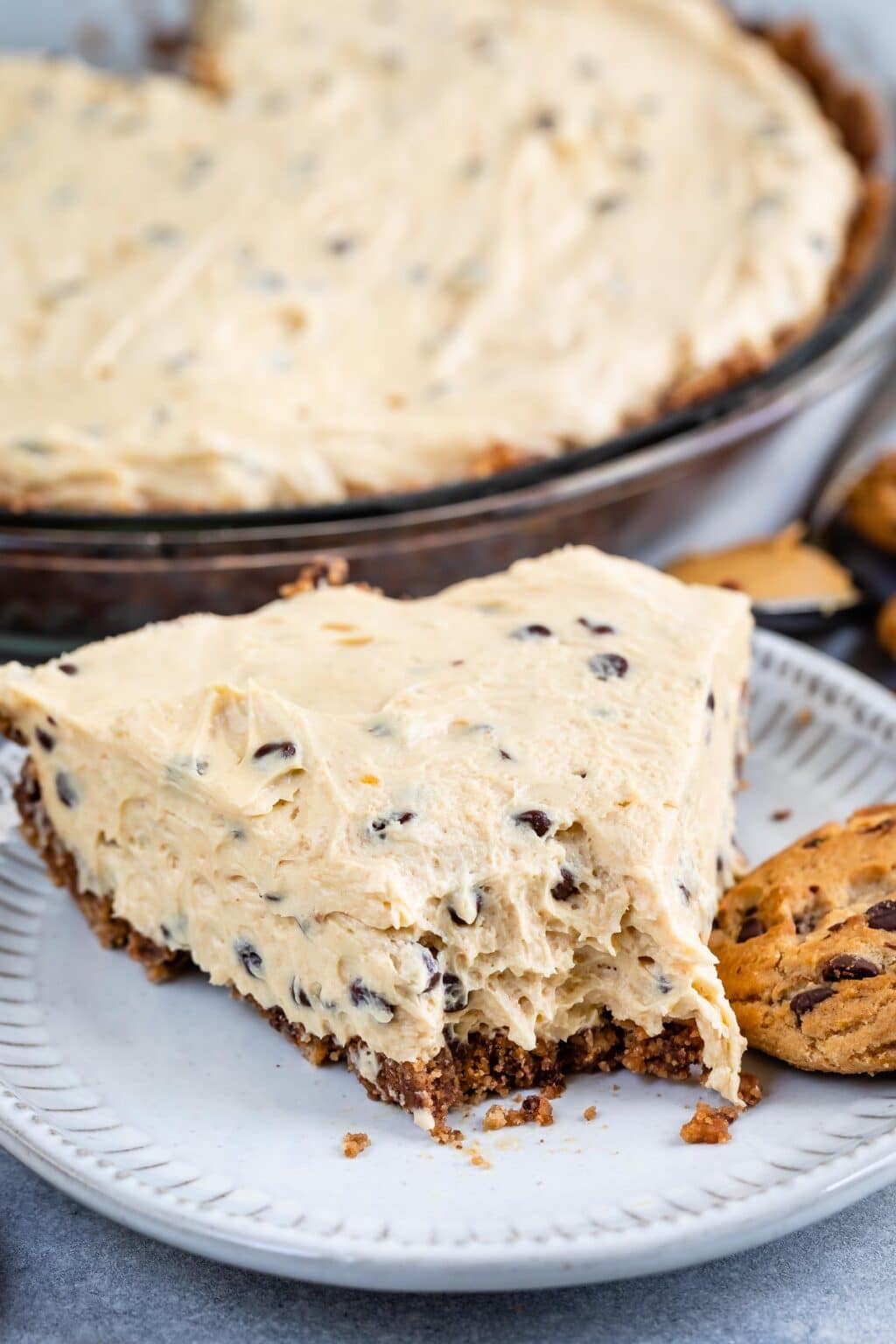 No Bake Chocolate Chip Peanut Butter Pie Crazy for Crust