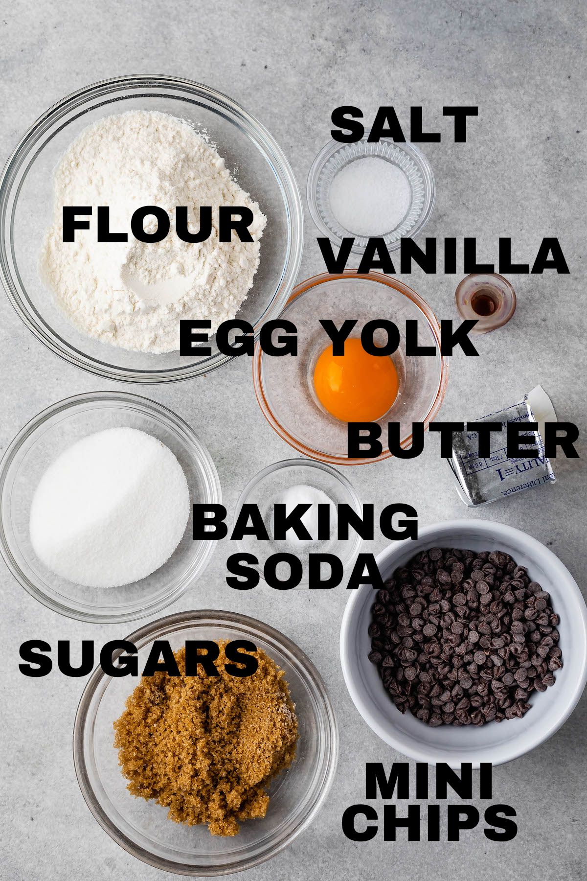 INGREDIENTS IN SMALL BATCH COOKIES