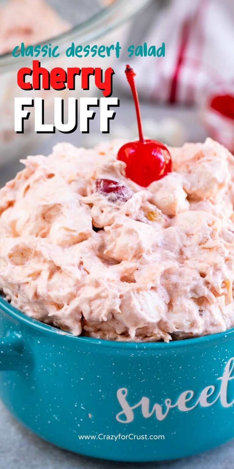 Classic Cherry Fluff Recipe (Dessert Salad) Crazy for Crust