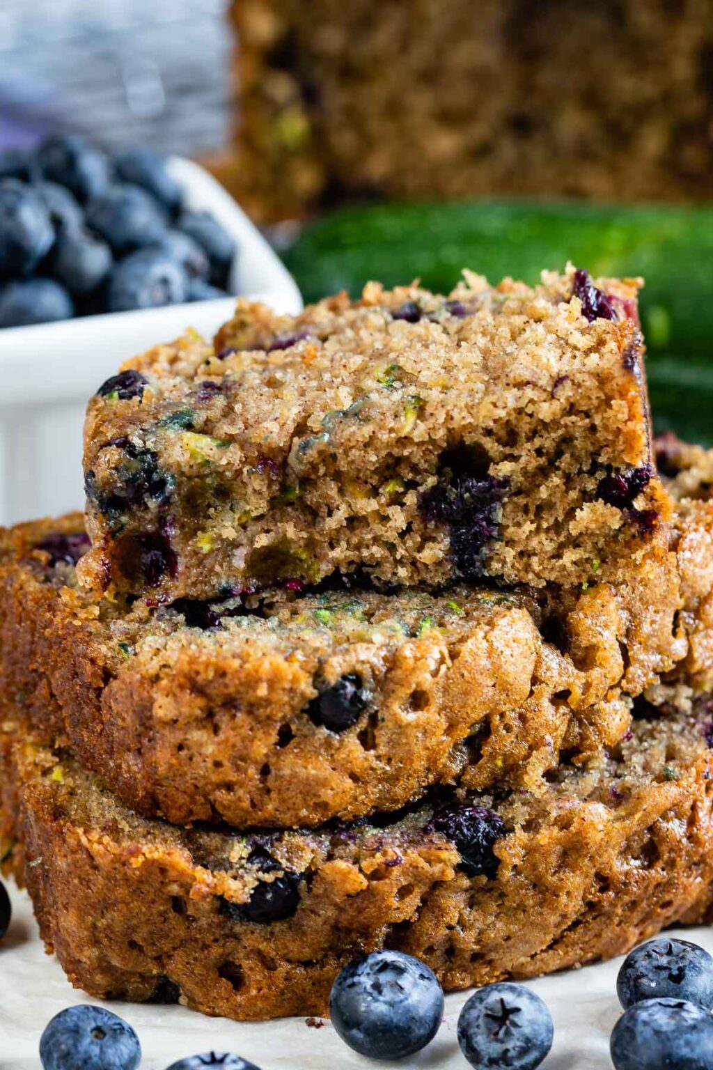 BEST Blueberry Zucchini Bread Recipe Crazy for Crust