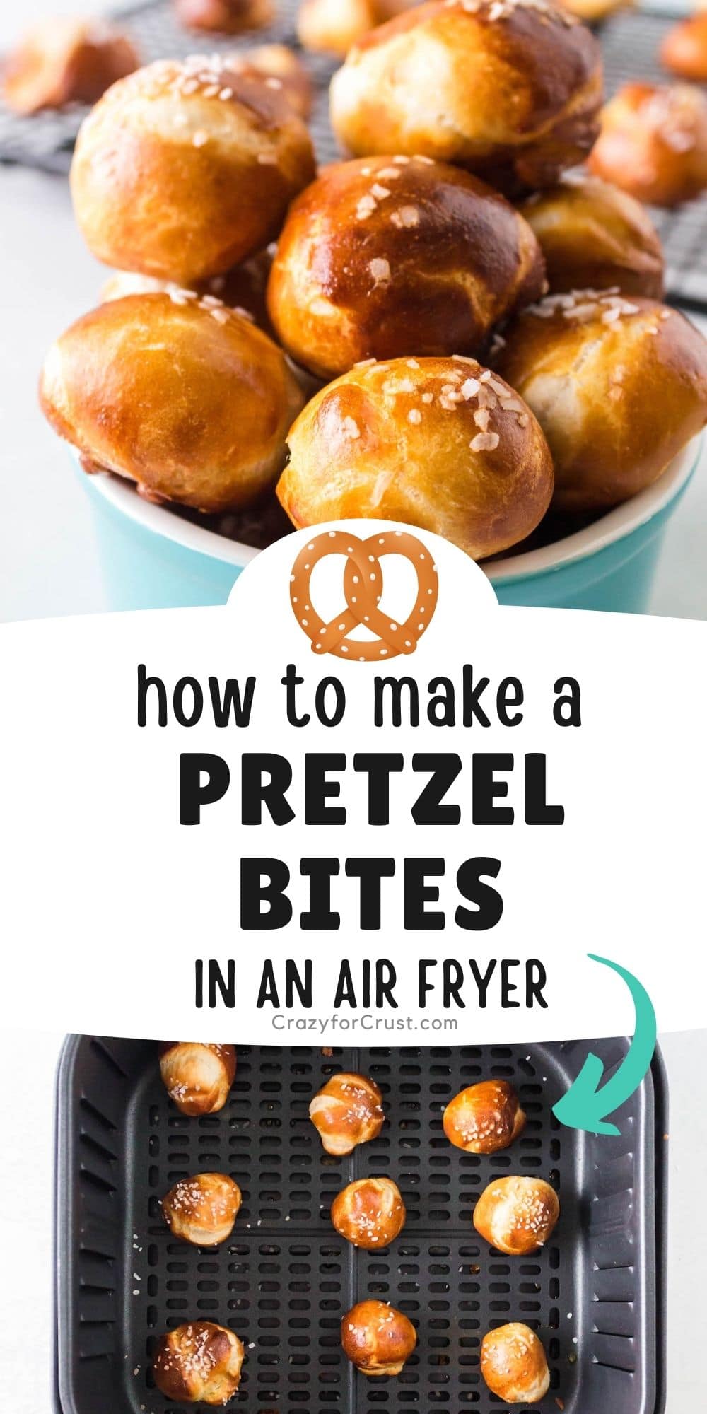 EASY Air Fryer Pretzel Bites Recipe Crazy for Crust