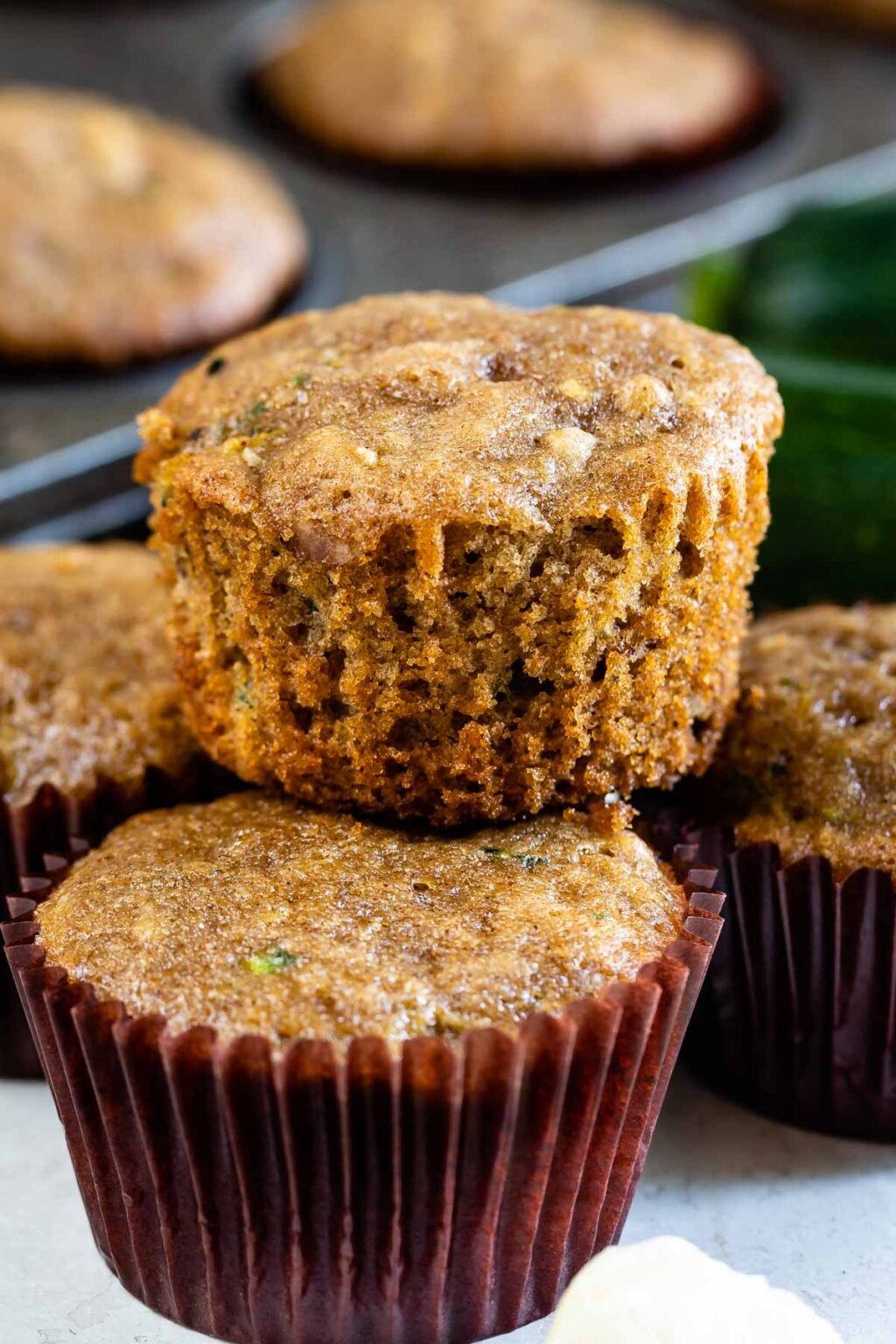 Easy BEST Zucchini Muffins Recipe - Crazy for Crust