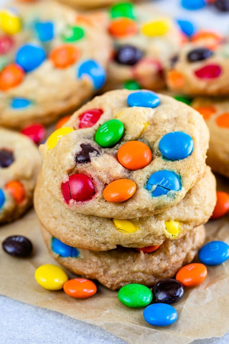 The BEST EVER Chocolate Chip M&M Cookies Crazy for Crust