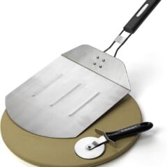 pizza stone cutter and peel
